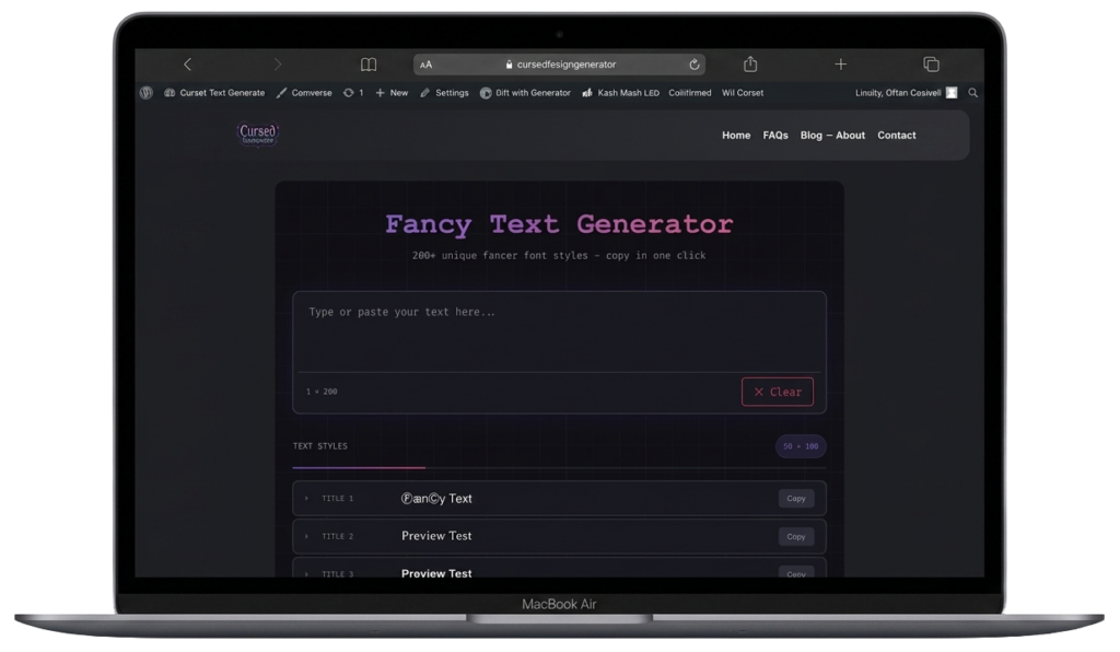 Fancy Text Generator Online