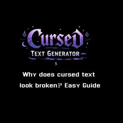 Why does cursed text look broken