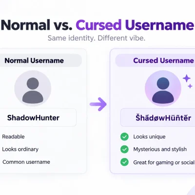 how to make a cursed username